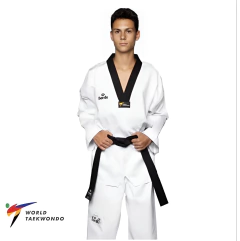 Dobok Daedo Gola Preta Aprovado WT