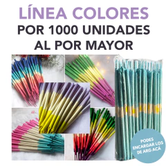 Sahumerios LÍNEA COLORES x 1000 u.