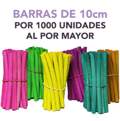 Sahumerios en BARRA de 10cm x 1000 u.