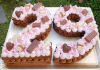 NUMBER CAKE BROWNIE PINK
