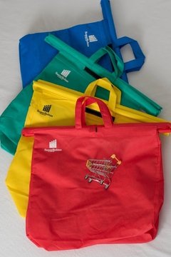 3 Bolsas + 1 bolsa Isotérmica para carro supermercado - KIT x4 - SuperBolsas®