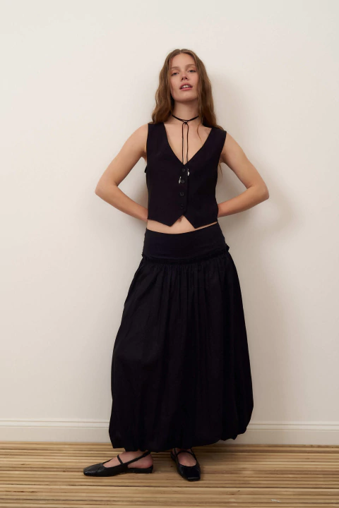 Pollera Balloon lisa - comprar online