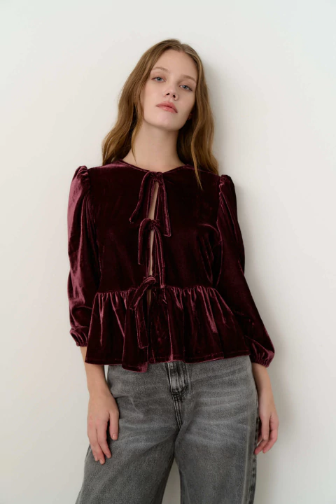 Blusa Manila terciopelo - comprar online