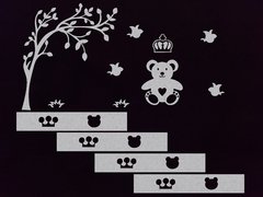 Painel Completo Parede Quarto Infantil - Urso - comprar online