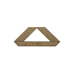 Réguas Fio Cabelo Canto Redondo Furo Ilhós Marcação 04 Pçs - comprar online