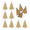 100 Aplique Pingente Natalino Pinheiro Enfeite Mdf 5cm A168