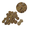 50 Apliques Abacaxi Enfeite Decorativo Artesanato Cru 3cm