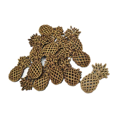 50 Aplique Abacaxi Enfeite Decorativo Artesanato Cru 5cm - comprar online