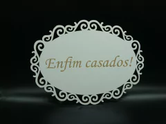 Plaquinha Casamento -