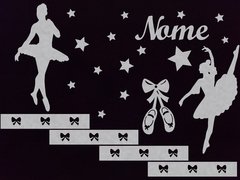 Painel Completo Parede Quarto Infantil - Bailarina - comprar online