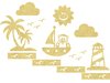 Painel Completo Parede Quarto Infantil - Ursinho Marinheiro