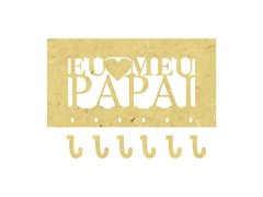 Porta-chaves "Eu amo meu papai"