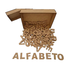 Caixa com 5 alfabetos completos + 5 Kits de Vogais - comprar online