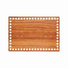 Tampa para Cesto Crochê Fio de Malha MDF com Furos para Alça 15x22cm na internet