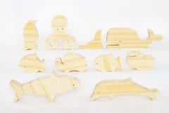 Set de figuras marinas - Bajo el mar - comprar online