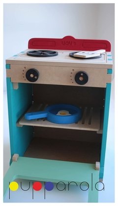 - Cocinita con horno - Incluye una sartén de madera, una espátula y un huevo frito! - tienda online