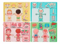 3 en 1 Cuerpo Humano (1 Loteria - 1 juego de memoria- 1 cuatro en línea) en internet