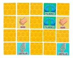 3 en 1 Cuerpo Humano (1 Loteria - 1 juego de memoria- 1 cuatro en línea) - pupparola