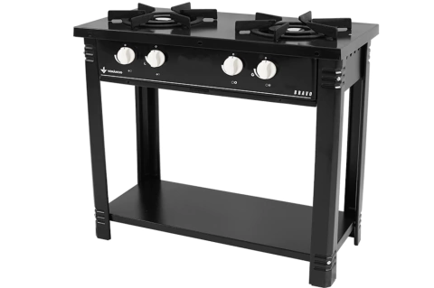 Fogão 2 Bocas Baixa Pressão Linha Bravo Venancio BR2B Preto
