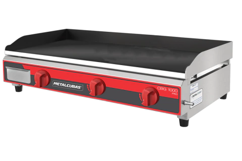 Chapa Bifeteira Profissional Gás CBG-1000 PRO espessura da chapa 9.54mm Metalcubas