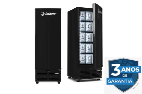 Freezer 560L Tripla Ação 560L Porta Cega EVZ21 Preto - Imbera