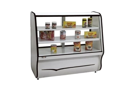 Balcão Seco 1,20 mts Vitrine Toop - Ormifrio - Perfil Preto