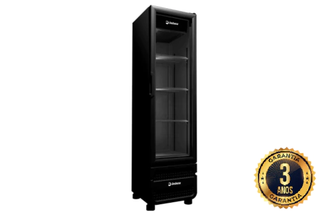 Refrigerador 215L Expositor de Bebidas Full Black Visa Cooler Preto - VR08 - Imbera - 220V