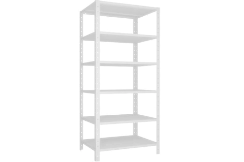 Estante de Aço 6 prateleiras, 30 cm Branca- Fortminas