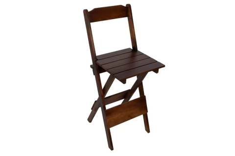 Cadeira Bistrô para Bar Madeira Imbuia - Maplan