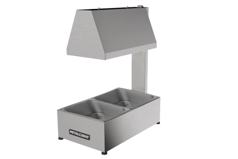 CONSERVADOR DE FRITURA ELÉTRICO METALCUBAS 2 CUBAS 1 KG CADA MCF2CP