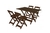 Conjunto Bar 120 x 70 - Mesa e 4 Cadeiras da Madesil - Cor Imbuia