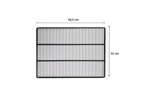 Grade Avulsa para Refrigerador Imbera Modelos VRS13 E CCV290 com 4 Clip - PRETA