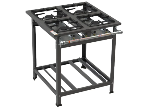 Fogão 4 Bocas Alta Pressão 30X30 saída para Forno - Itajobi