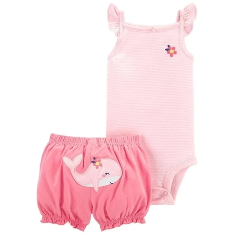 Carters Set 2 Piezas Body Muscolosa y Short Ballena