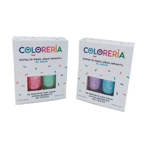 Set x2 Esmaltes al Agua CONFETTI