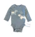 Carters Body Manga Larga Perritos Celestes