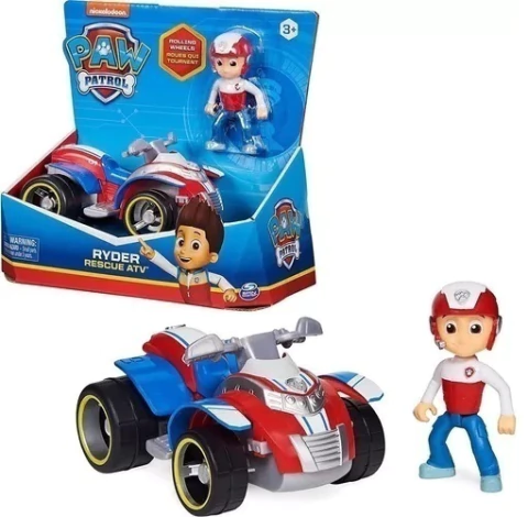 Ryder Vehiculo Con Figura Paw Patrol