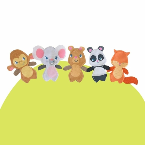 Pack x5 Títeres de Dedo Selva
