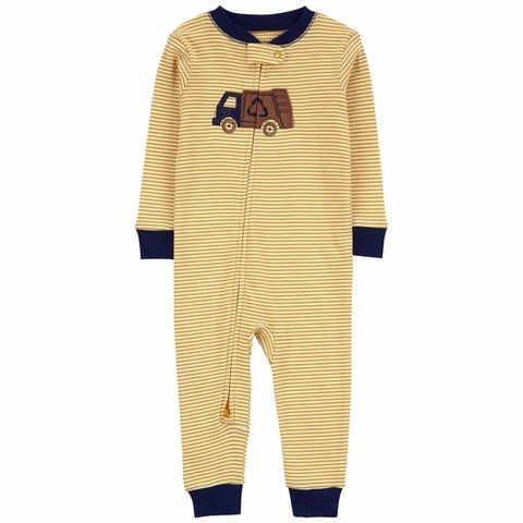 Carter´s Osito Pijama Algodon Cierre Camión