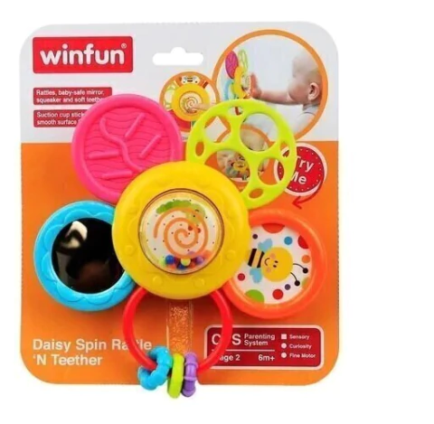 Mordillo Flor Sonajero Con Sopapa