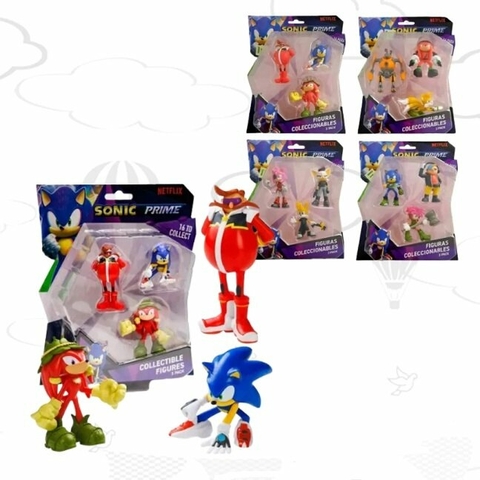 Sonic Prime: Figuras Coleccionables Pack x3
