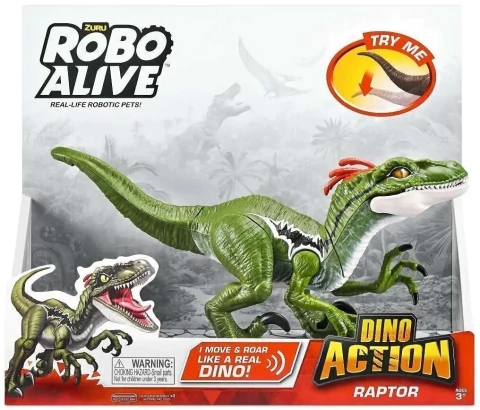Velociraptor Mecanizado 13 cm - Robo Alive