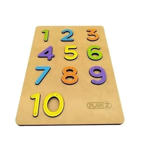 Encastre de Madera Numeros