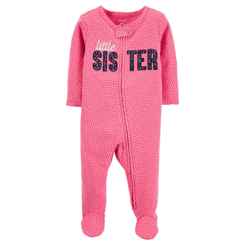 Carter's Osito-Pijama con cierre Little Sister