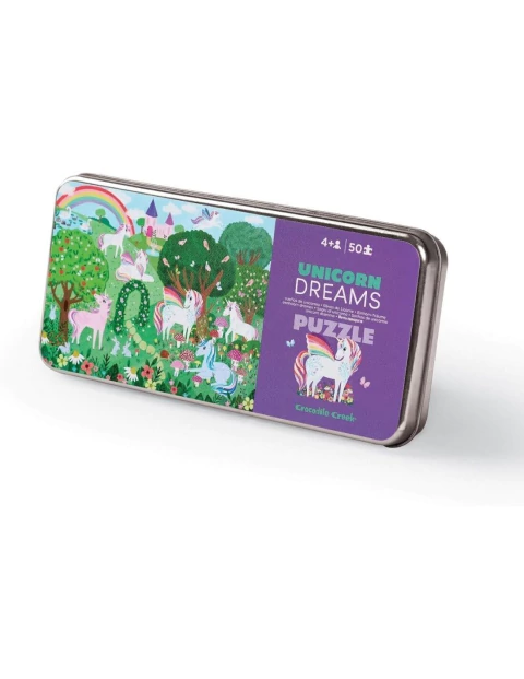 Rompecabezas 50 Piezas en Lata Unicornios