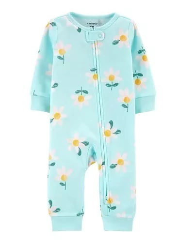 Carters Osito-Pijama Algodón Cierre Margaritas (1L551110)