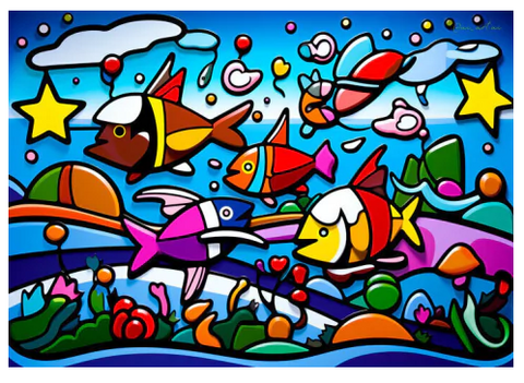 Puzzle 1000 piezas - Danza Acuática