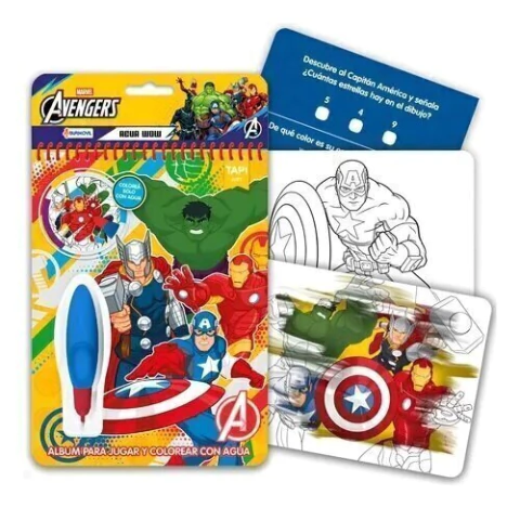Water Wow! Libro Mágico: Colorea Con Agua - Avengers
