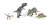 Dinosaurio Cretaceous Set X 4 - comprar online