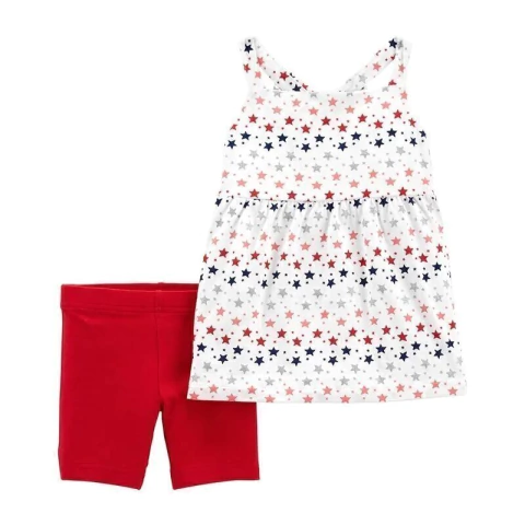 Carter's Set 2 Piezas Musculosa Short Estrellitas